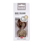 BIBS Colour Καουτσούκ Mocha / Dark Oak 0-6 μηνών 2τμχ