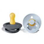 BIBS Colour Καουτσούκ Iron / Baby Blue 0-6 μηνών 2τμχ - Image 2