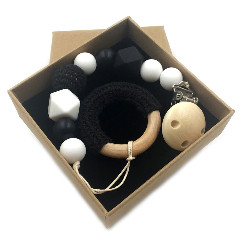 CLIP-KH148-Black-2-babyllama Σετ Προίκας μωρού Black Dots - Prince Gift - Image 4