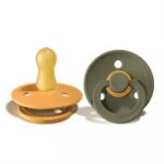 BIBS Colour Καουτσούκ Honey Bee / Olive 0-6 μηνών 2τμχ - Image 2