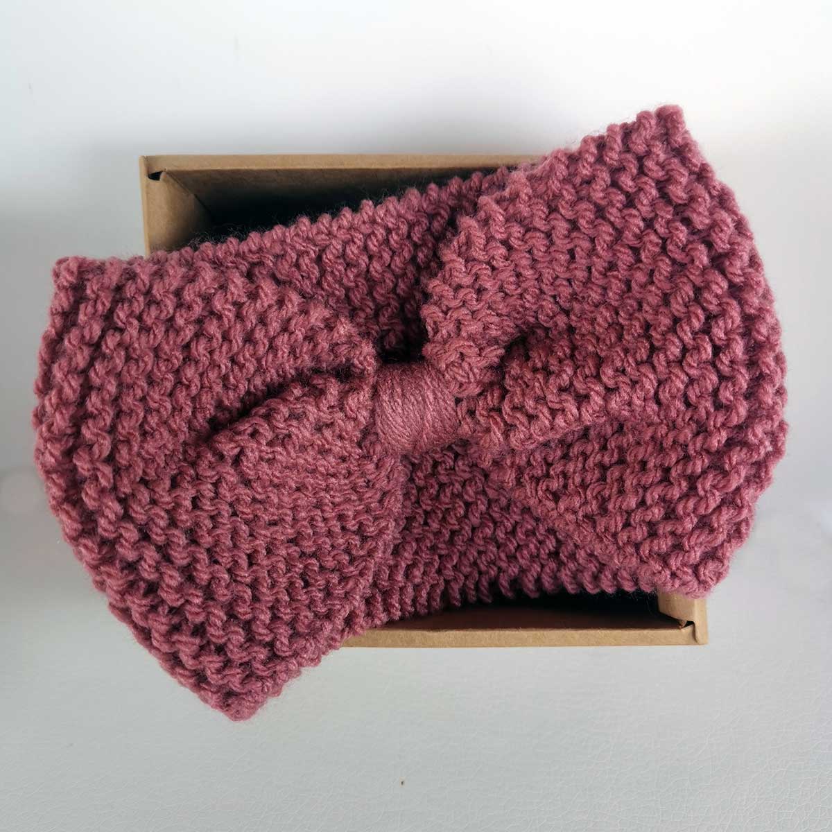 kordela-dusty-pink-babyllama Χειροποίητη Πλεχτή Κορδέλα Φιόγκος - Image 11