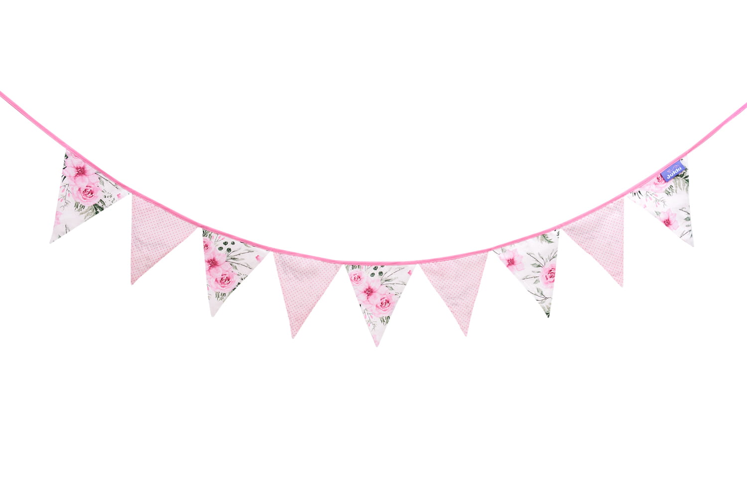 Girlada-simaiakia-Pink floral-3-babyllama Γιρλάντα με σημαιάκια Pink Floral - Image 4