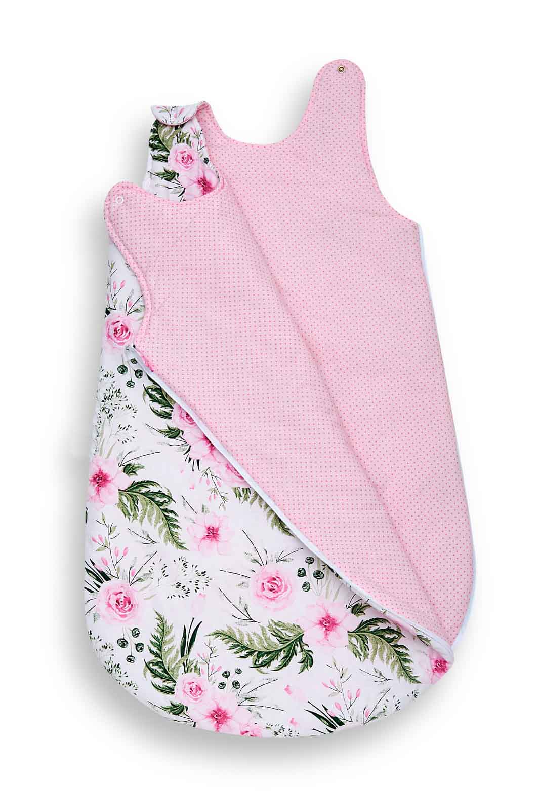 Ypnosakos-Pink-floral-2-babyllama Υπνόσακος ζεστός Pink Floral - Image 2