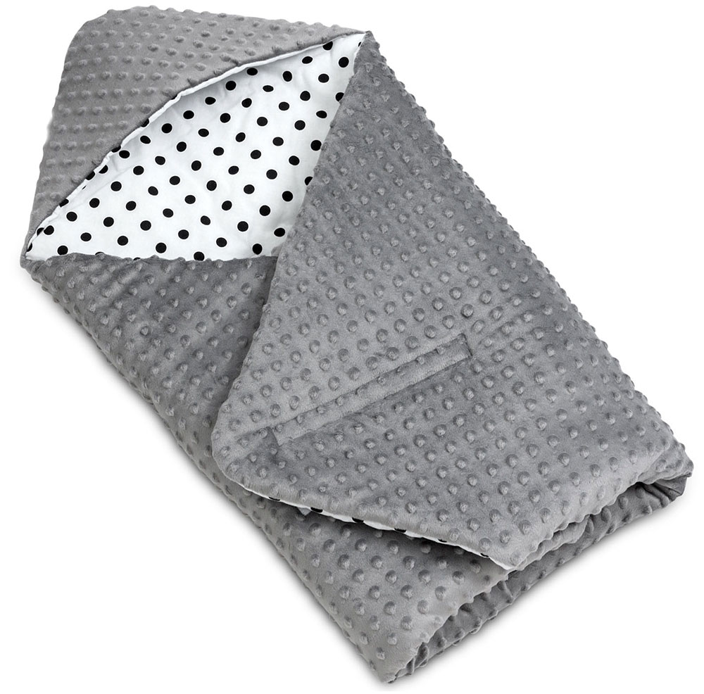 kouverta autokinitou - Black Dots - Babyllama 3 Κουβέρτα καθίσματος αυτοκινήτου Black Dots - Image 4