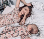 Σετ Μαμά Κόρη Μπεζ Floral