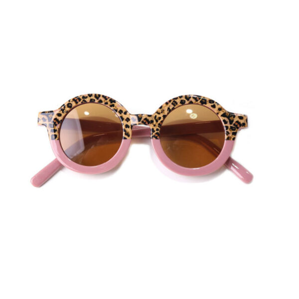 Παιδικά γυαλιά ηλίου BabyLlama Leopard / Dusty Pink 2-5 ετών