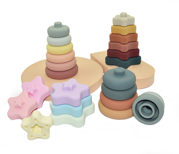 Pyrgos-stoivaksis-silikonis-asteria-pastel-babyllama3-SK-003 Παιχνίδι στοίβαξης από σιλικόνη - Image 4