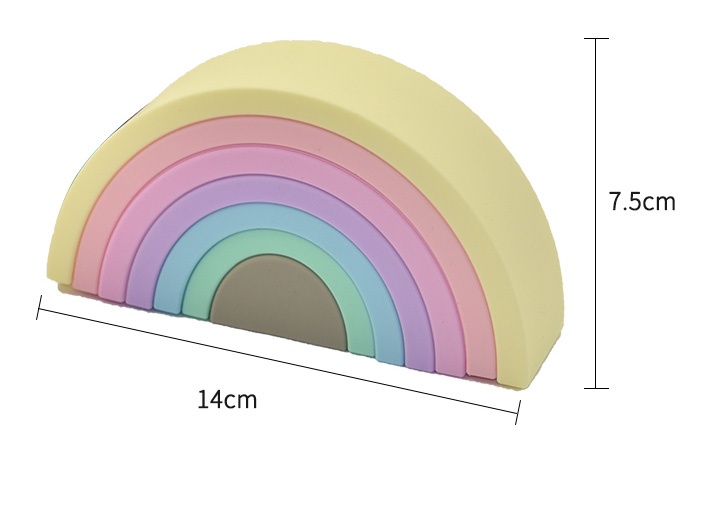 Rainbow-stoivaksis-silikonis--pastel-babyllama4 Τρισδιάστατο Ουράνιο τόξο σιλικόνης - Image 4
