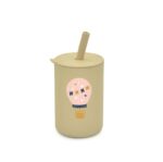 Ποτηράκι σιλικόνης με καλαμάκι Αερόστατο 160ml