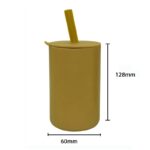 Ποτηράκι σιλικόνης με καλαμάκι Ελεφαντάκι160ml - Image 3