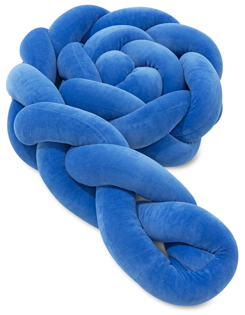 Plexouda-tripli-2m-BLUE-Babyllama_2 Πάντα πλεξούδα τριπλή χειροποίητη Velvet 200x18εκ Blue - Image 2