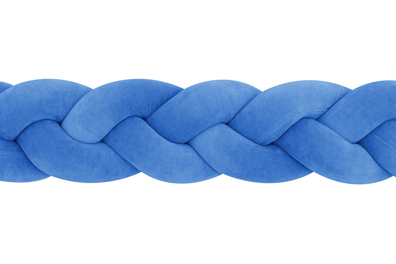 Plexouda-tripli-2m-BLUE-Babyllama_5 Πάντα πλεξούδα τριπλή χειροποίητη Velvet 200x18εκ Blue - Image 6