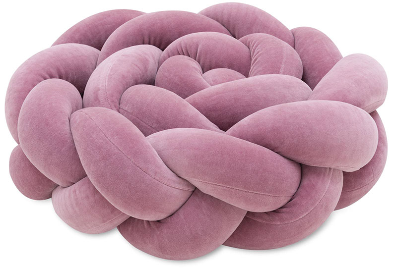 Plexouda-tripli-2m-DUSTY-PINK-Babyllama_3 Πάντα πλεξούδα τριπλή χειροποίητη Velvet 200x18εκ Dusty Pink - Image 5