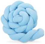 Πάντα πλεξούδα τριπλή χειροποίητη Velvet 200x18εκ Light Blue