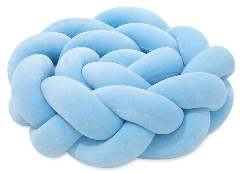 Plexouda-tripli-2m-LIGHT-BLUE-Babyllama_3 Πάντα πλεξούδα τριπλή χειροποίητη Velvet 200x18εκ Light Blue - Image 3