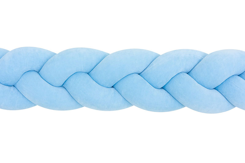 Plexouda-tripli-2m-LIGHT-BLUE-Babyllama_5 Πάντα πλεξούδα τριπλή χειροποίητη Velvet 200x18εκ Light Blue - Image 5