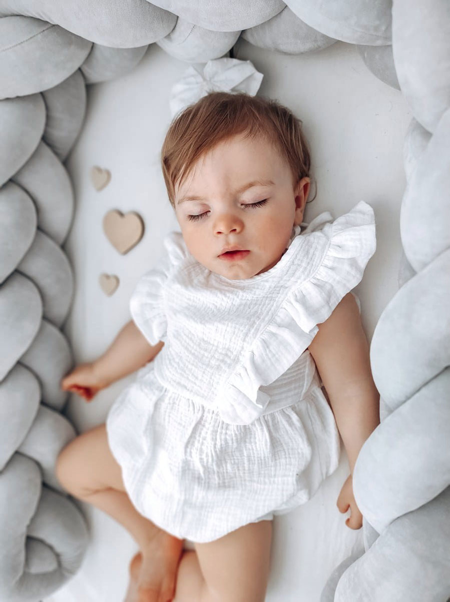 Plexouda-tripli-2m-LIGHT-GREY-Babyllama_6 Πάντα πλεξούδα τριπλή χειροποίητη Velvet 200x18εκ Light Grey - Image 3