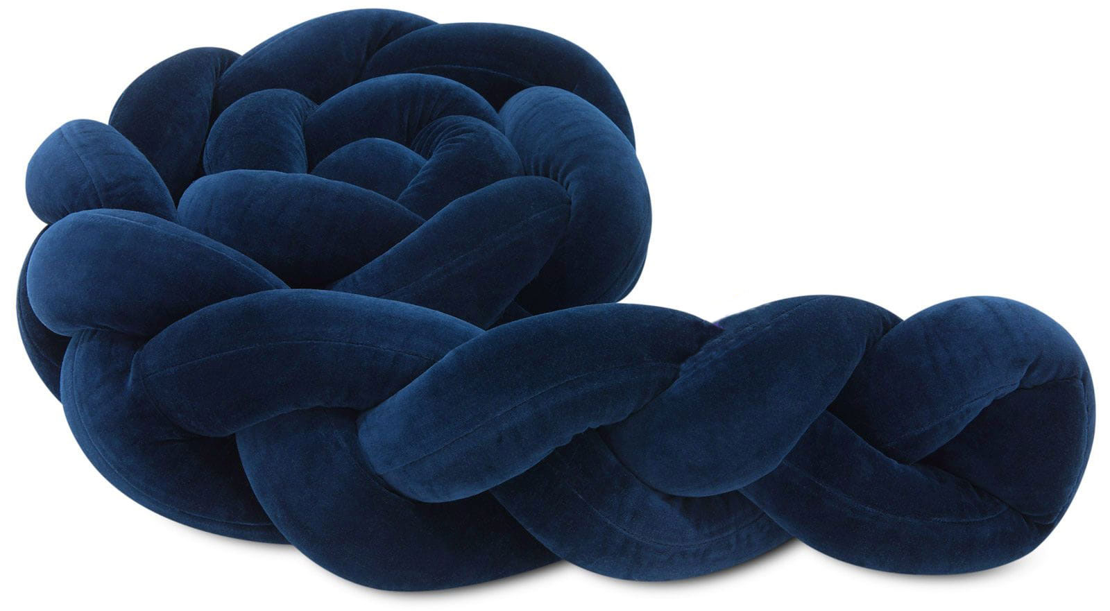 Plexouda-tripli-2m-NAVY-Babyllama_4 Πάντα πλεξούδα τριπλή χειροποίητη Velvet 200x18εκ Navy - Image 4