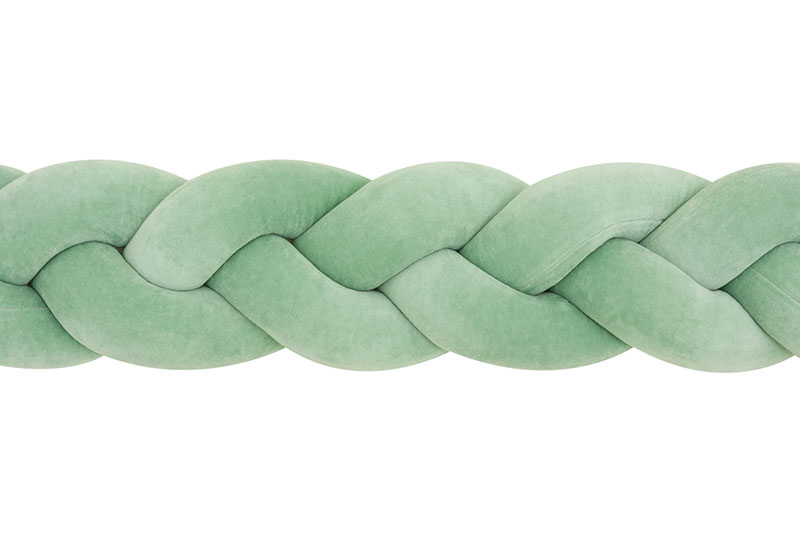 Plexouda-tripli-2m-OLIVE-Babyllama_5 Πάντα πλεξούδα τριπλή χειροποίητη Velvet 200x18εκ Olive - Image 5