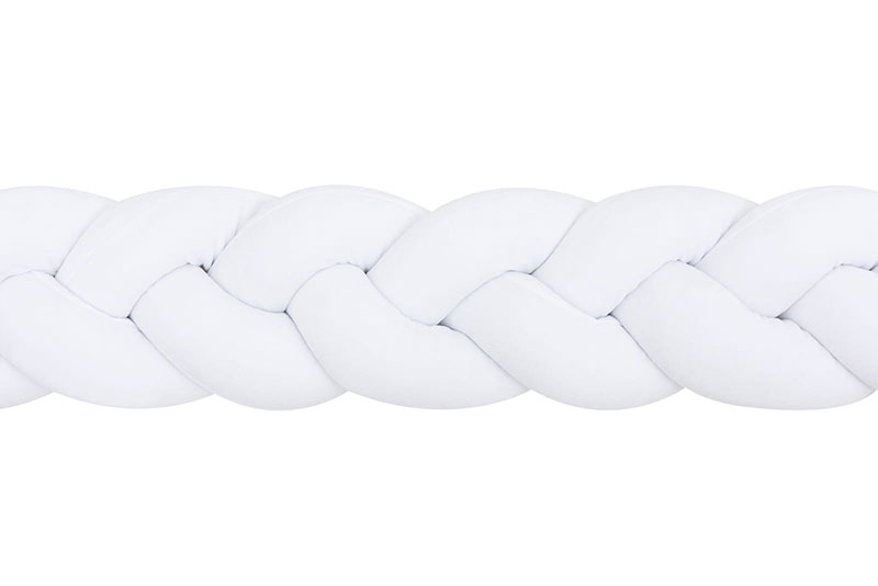 Plexouda-tripli-2m-PURE-WHITE-Babyllama_3 Πάντα πλεξούδα τριπλή χειροποίητη Velvet 200x18εκ Pure White - Image 5