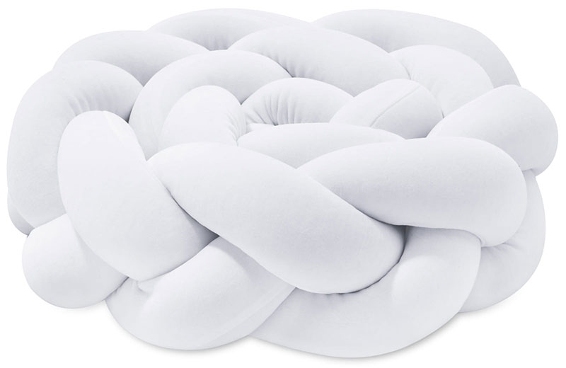 Plexouda-tripli-2m-PURE-WHITE-Babyllama_4 Πάντα πλεξούδα τριπλή χειροποίητη Velvet 200x18εκ Pure White - Image 4