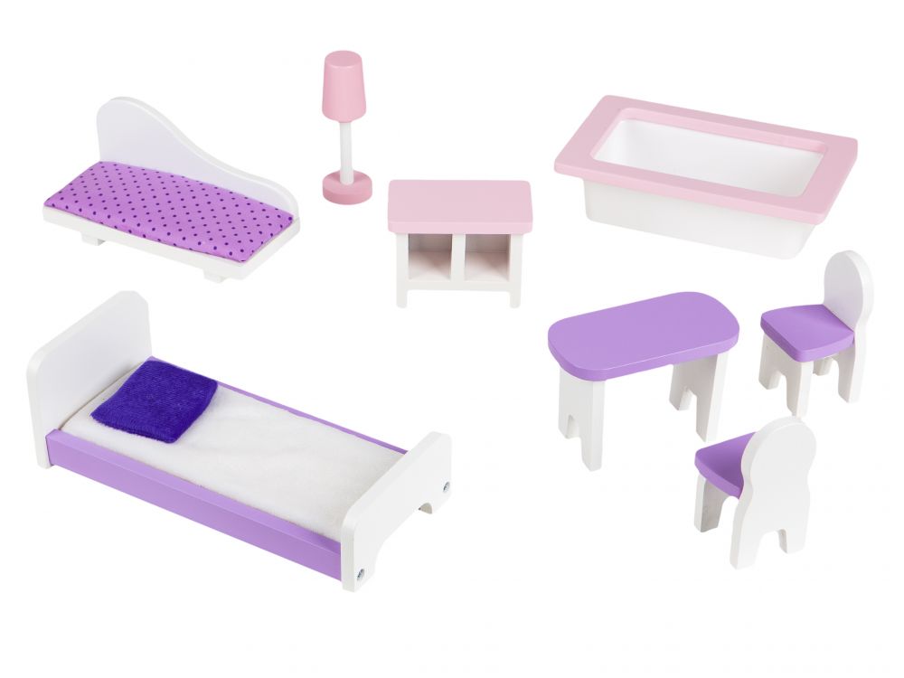 Ecotoys ksilino kouklospito Moni Anna 6 Ξύλινο Κουκλόσπιτο Moni Anna 3ετων+ - Image 6