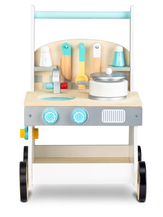 ksylino-karotsaki-wthisis2 Ξύλινο Καροτσάκι ώθησης κουζίνας Ecotoys - Image 3