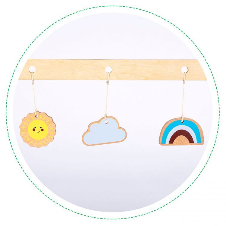 ksylino vrefiko gymnastirio CA12231 - 5 Ξύλινο βρεφικό γυμναστήριο + παιχνίδια - Image 7