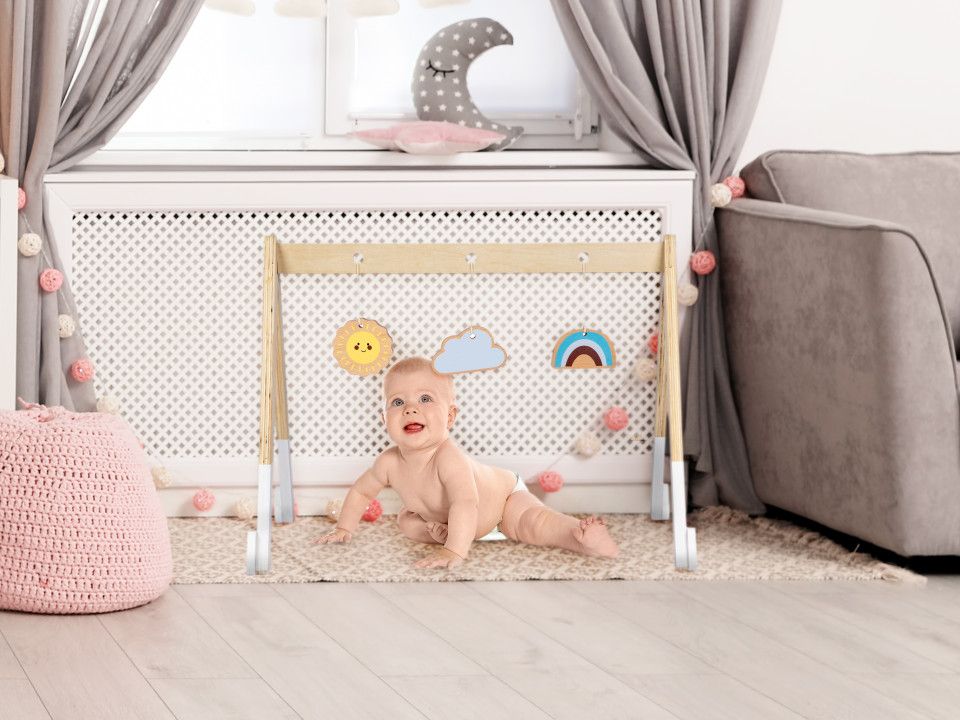 ksylino vrefiko gymnastirio CA12231 - 6 Ξύλινο βρεφικό γυμναστήριο + παιχνίδια - Image 6