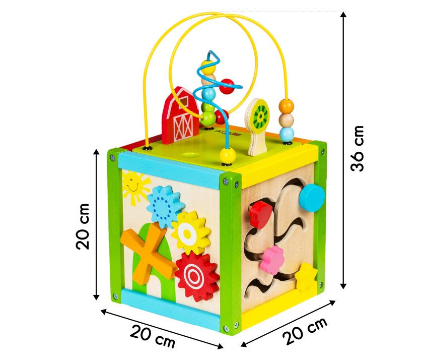 ksylinos ekpaideftikos dialogeas kyvwn5 Ξύλινος εκπαιδευτικός διαλογέας + μπλοκ Ecotoys - Image 5