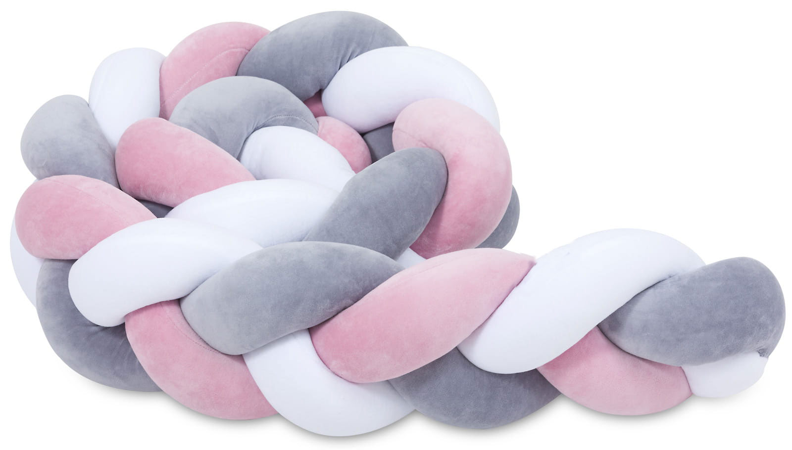 plexouda-velvet-2m-dusty-pink---grey--white Πάντα πλεξούδα τριπλή χειροποίητη Velvet 200x18εκ dusty pink - grey - white - Image 3