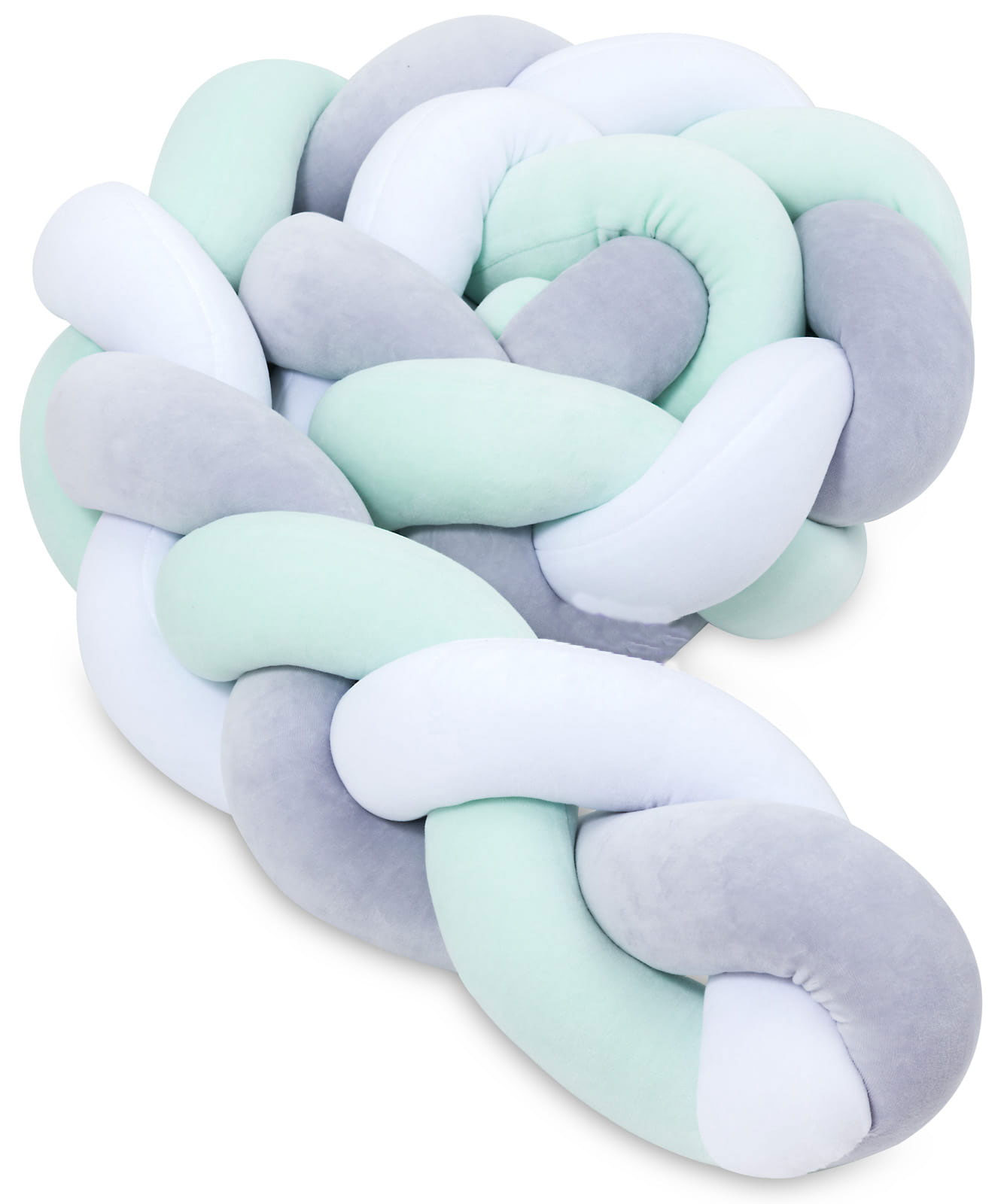 plexouda-velvet-2m-light-blue---grey--white-6 Πάντα πλεξούδα τριπλή χειροποίητη Velvet 200x18εκ mint - grey - white - Image 5