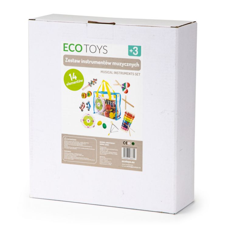 set 14tmx ksilina mousika organa ecotoys 5 Ecotoys Σετ μουσικής με 14 όργανα και τσάντα μεταφοράς - Image 5