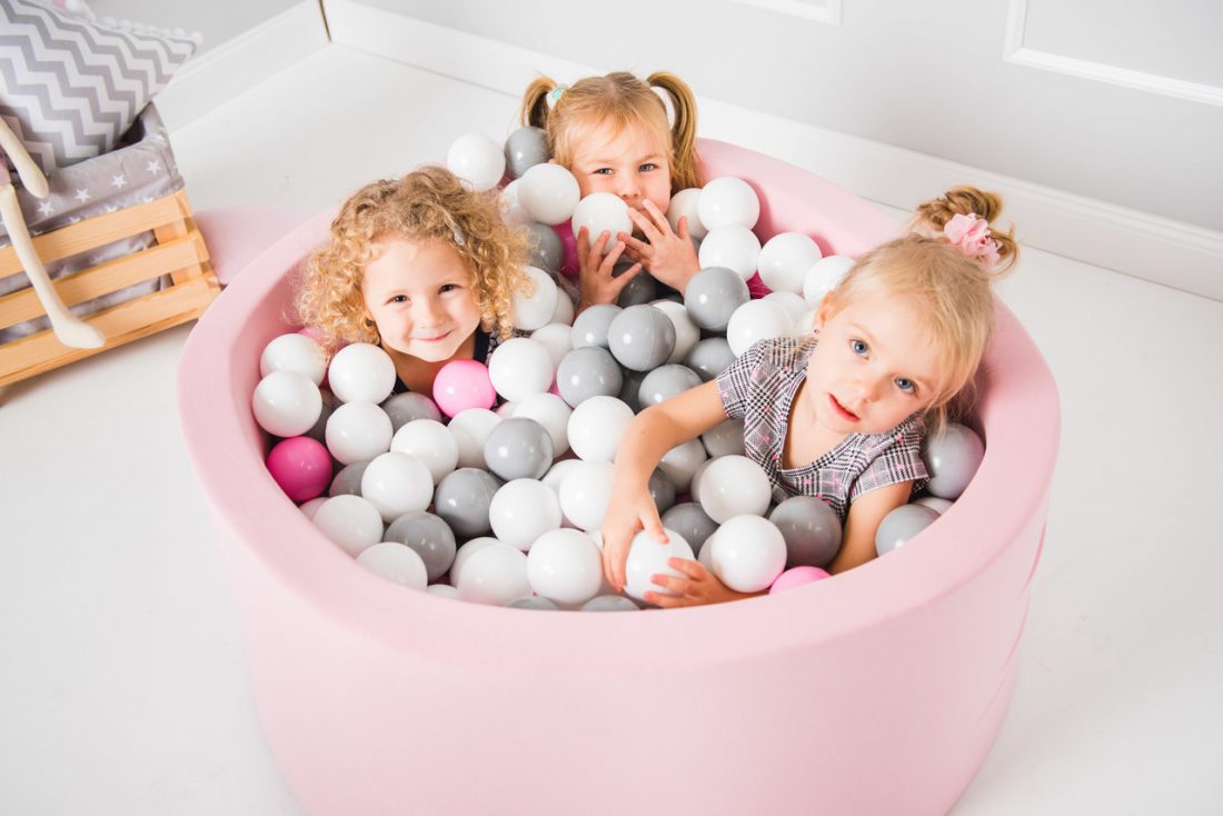 pisinompala-roz Μπαλοπισίνα ροζ με 200 μπάλες - Image 2