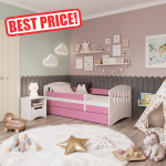Classic - Baby Pink Παιδικό κρεβάτι (Με συρτάρι + δώρο το στρώμα)