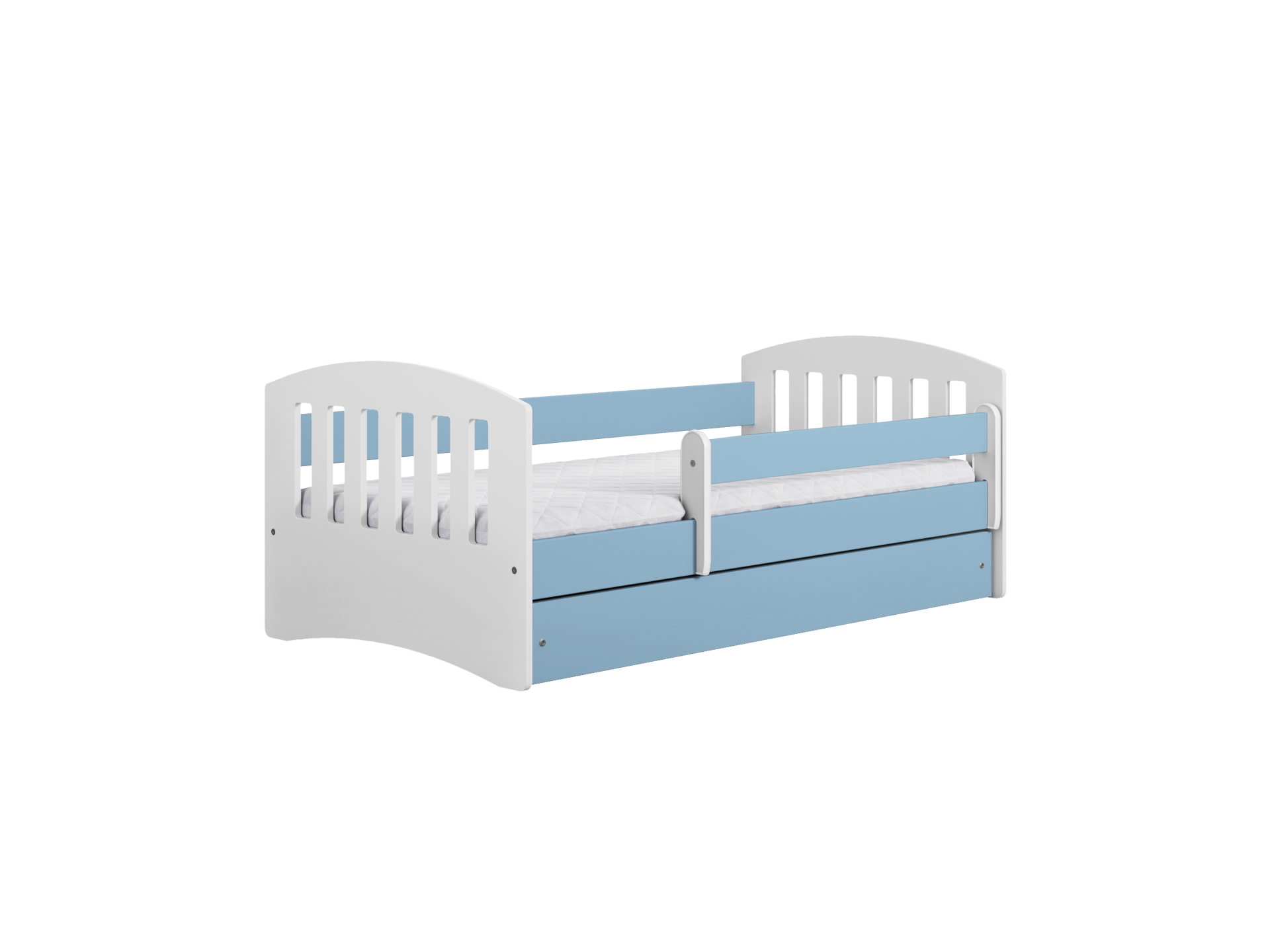 lozko-classic-1 (7) Classic - Baby Blue Παιδικό κρεβάτι (Με συρτάρι) - Image 2