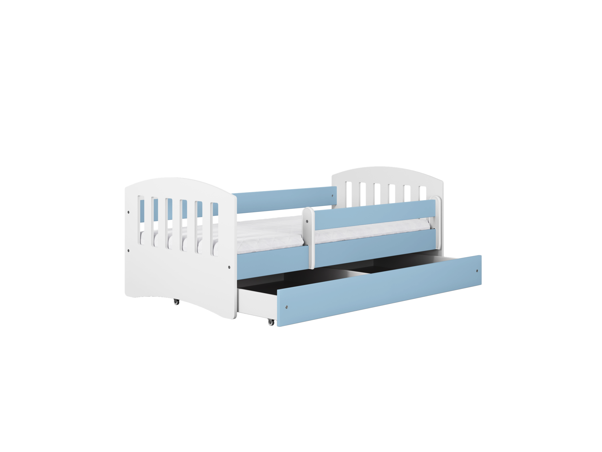 lozko-classic-1 (8) Classic - Baby Blue Παιδικό κρεβάτι (Με συρτάρι) - Image 3