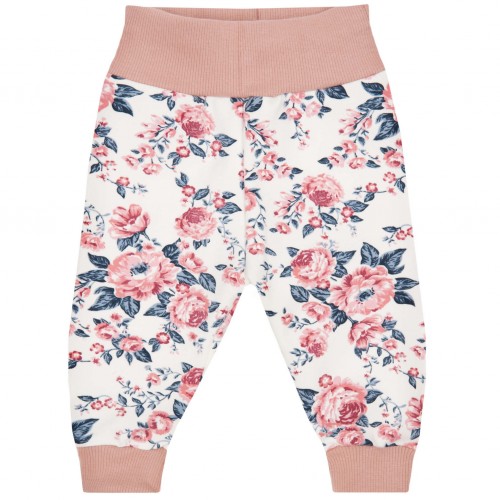 set blouzaki padelonaki mpez me floral louloudia 2 Σετ φόρμας μπεζ φλοραλ - Image 3