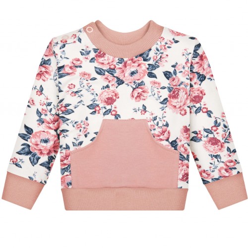 set blouzaki padelonaki mpez me floral louloudia 3 Σετ φόρμας μπεζ φλοραλ - Image 2