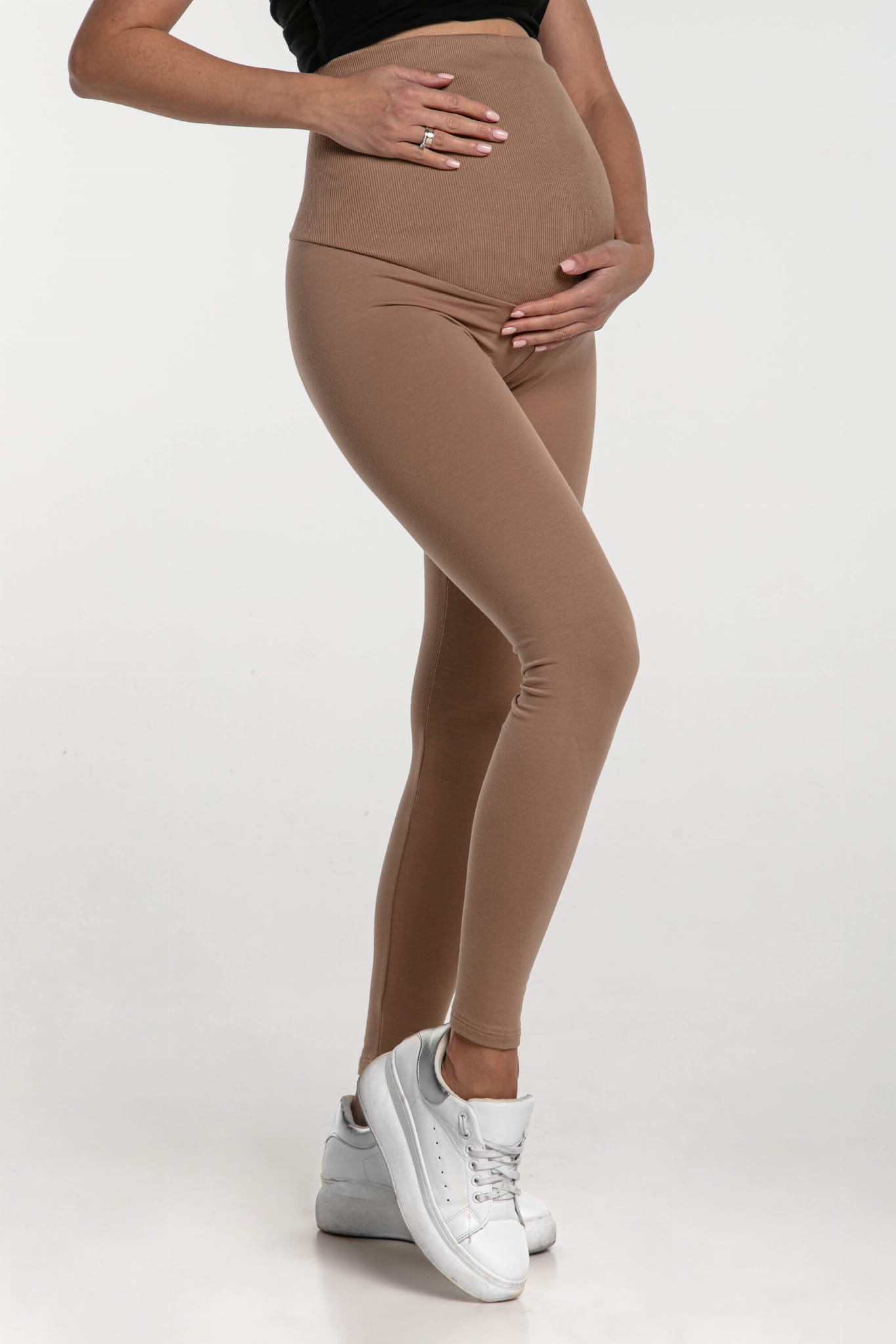 kolan enkimosinis fouter mpez Κολάν Εγκυμοσύνης Φούτερ Beige - Image 1