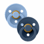 BIBS Colour Καουτσούκ Sky Blue / Steel Blue 0-6 μηνών 2τμχ