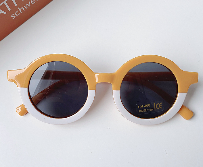 Mustard white Παιδικά γυαλιά ηλίου BabyLlama Mustard / Summer White 2-5 ετών - Image 1