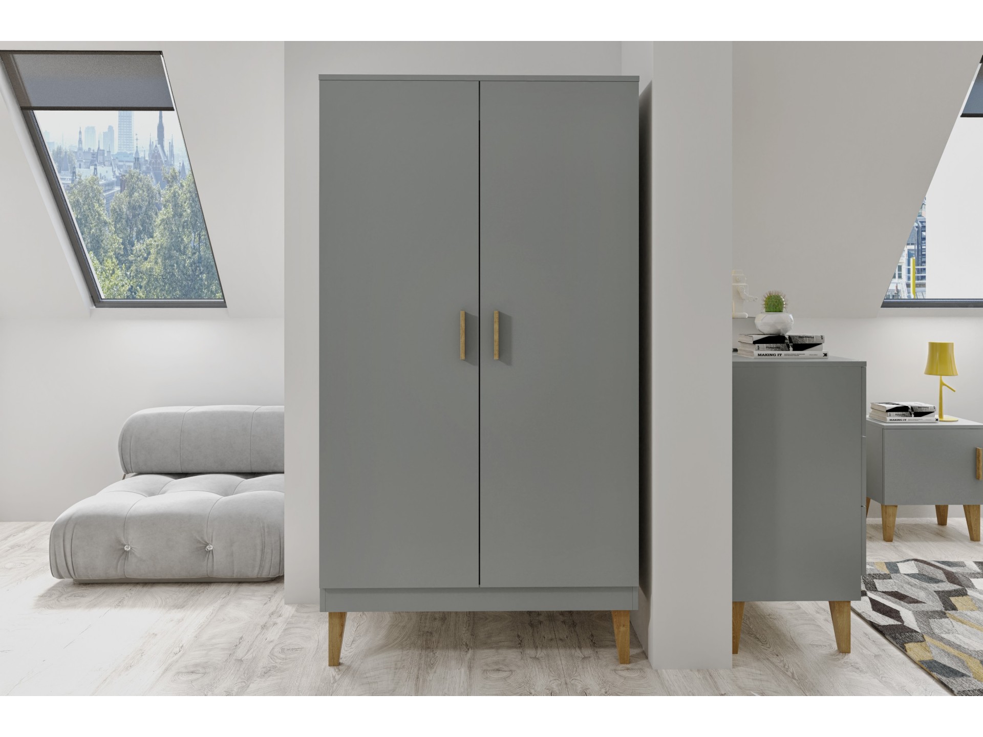 ntoulapa nkri kubi Ντουλάπα Kubi Γκρι - Image 1