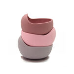 Σετ Φαγητού Σαλιάρα+Μπολ+Κουταλάκι Dusty Pink - Image 3