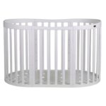 Κούνια 7 σε 1 λευκή με δώρο στρώμα 124x73 cm - Image 3