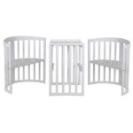 Κούνια 7 σε 1 λευκή με δώρο στρώμα 124x73 cm - Image 7