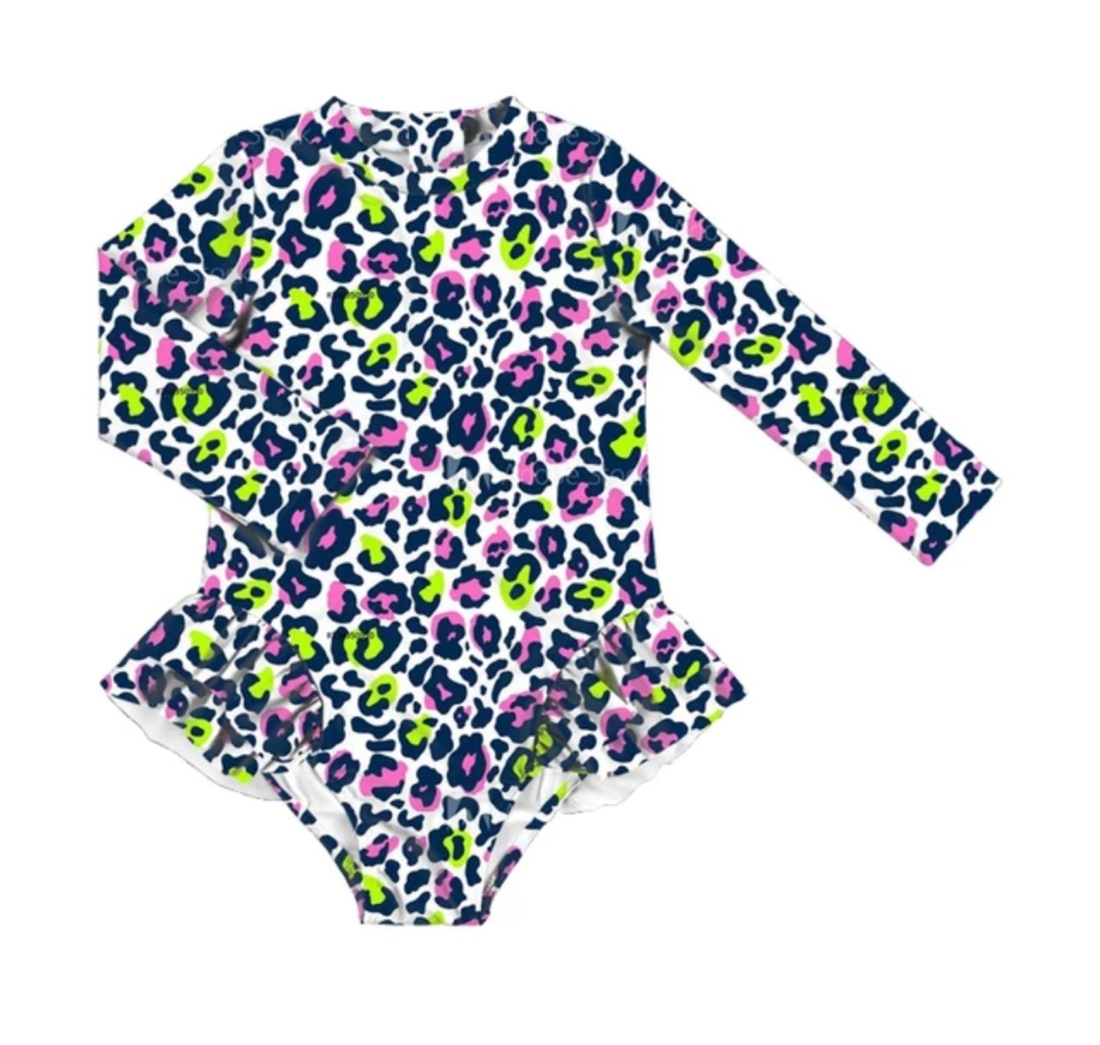 paidiko-olosomo-magio-vintage-leopard-babyllama Παιδικό ολόσωμο Μαγιό Vintage Leopard - Image 1