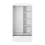 Ντουλάπα Classic Λευκή 183.5 x 90 x 52 εκατοστά - Image 4