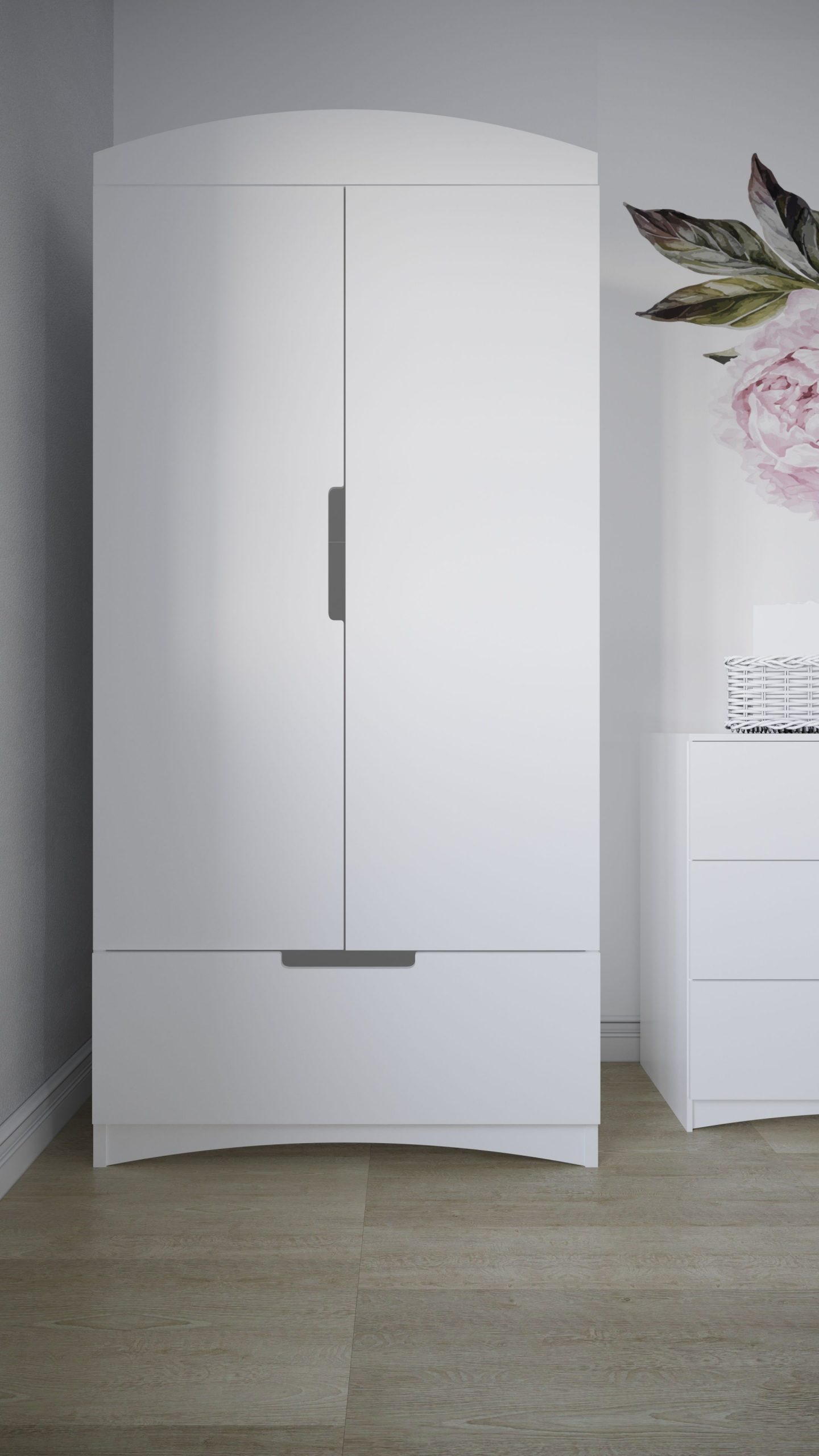 classic6 Ντουλάπα Classic Λευκή 183.5 x 90 x 52 εκατοστά - Image 6