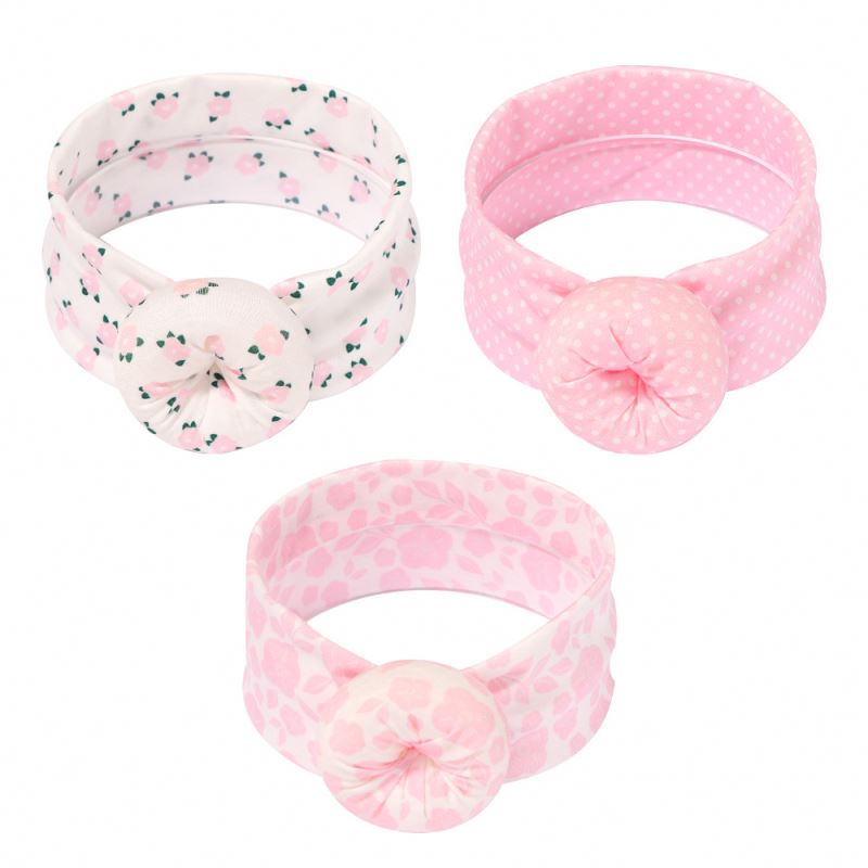 set roz apalo me leuko fonto Κορδέλες σετ των 3 Ντόνατ Pink - Image 3